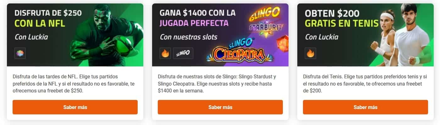 código promocional luckia bonos usuarios registrados