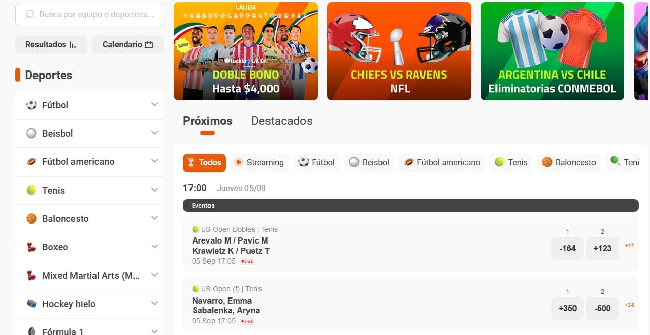 código promocional luckia plataforma