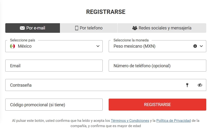 megapari casino registro