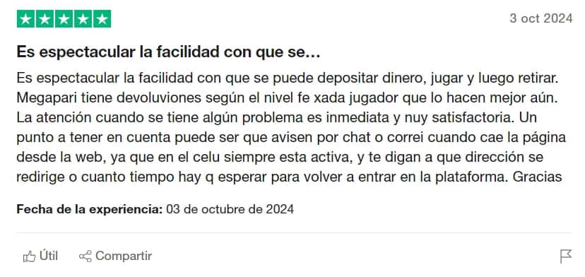 megapari casino opiniones