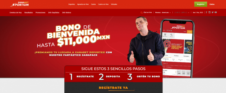 Código promocional Sportium México: GANAMXC | August 2025